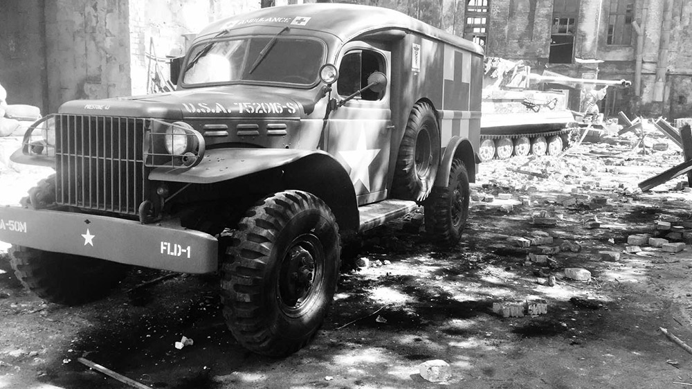 Dodge WC-54 на зйомках для комп'ютерної гри Warpath