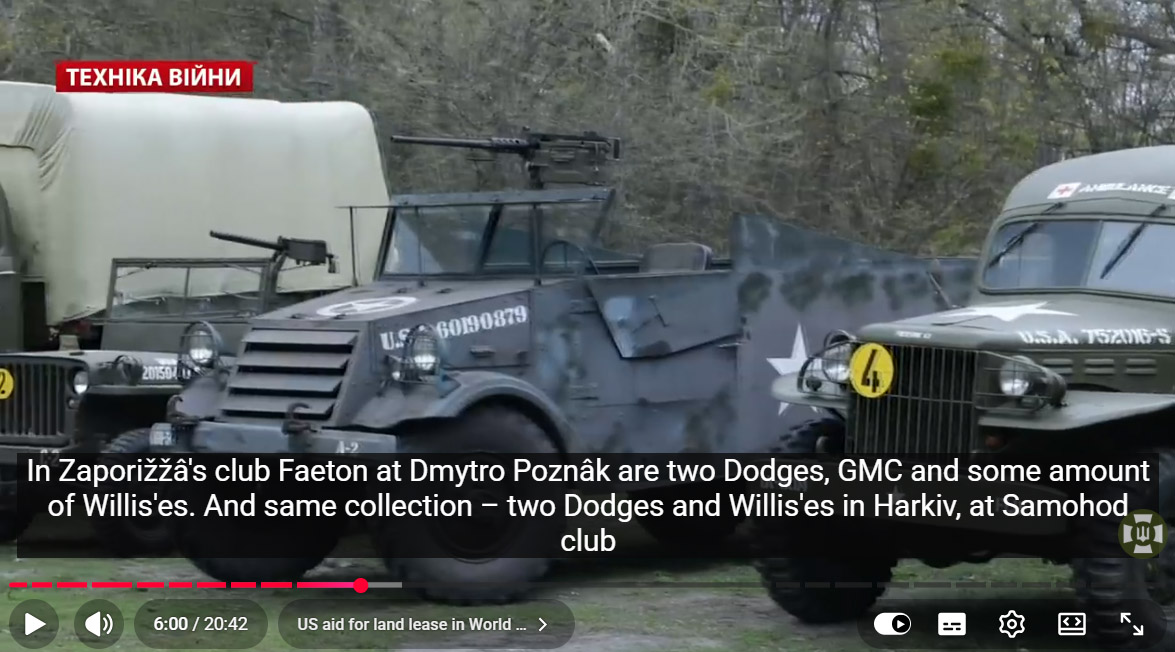 Техніка гаражу на зйомках передачи Техніка війни Армії TV – Військового телебачення України